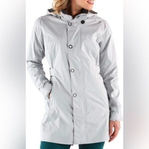 XS REI Co-op Kyoto Women’s Trench Coat - gray/blue
